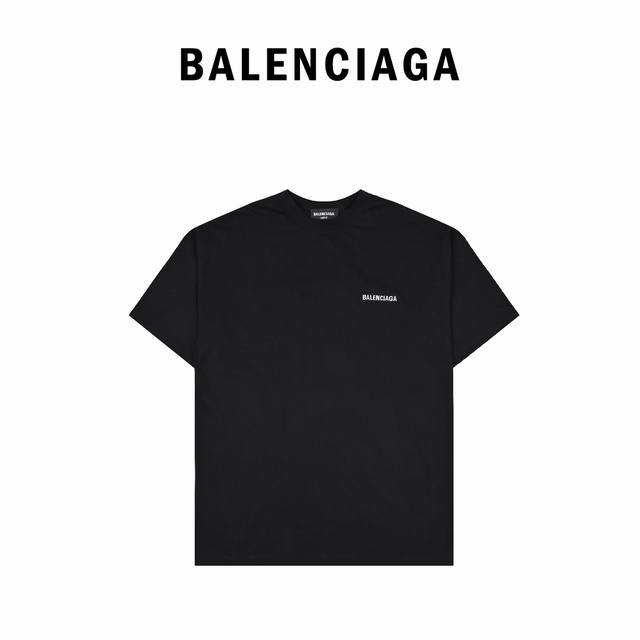 Balenciaga 巴黎世家 21Ss 刺绣前后字母短袖t恤 购入原版对版操作今年新发售的可乐区别往年 非常特殊的颜色 浅灰白色 并非纯白 26S双纱面料 全